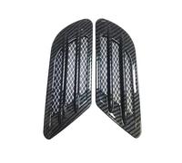 Tubo Flessibile 2 Pezzi Accessori Auto Esterno Presa D'aria Laterale Auto Copertura Foro Griglia Aspirazione Decorazione Condotto Adesivo Plastica ABS(Fibra di carbonio)