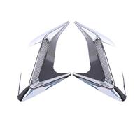 Tubo Flessibile 2 Pezzi Plastica ABS Simulazione Prese D'aria Laterali Decorative Auto Ventilazione D'aria Adesivo Aspirazione Adesivo Sfiato Laterale(Electroplated)