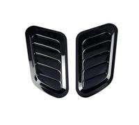 Tubo Flessibile 2 Pezzi Universali Fibra Carbonio Auto Decorativi Cella Flusso D'aria Aspirazione Cappuccio Scoop Cofano Sfiato Adesivi Copertura Decorazione Styling Tubo Aspirazione Aria(1pair Black)