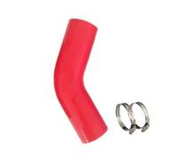 Tubo flessibile a 45 gradi per auto con tubo in silicone ad alta resistenza, tubo di aspirazione, intercooler pressurizzazione tubo da giardino (rosso, 150 mm x ID55 mm)