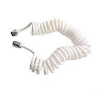 Tubo flessibile a molla a spirale progettato per lo stoccaggio compatto e l'estensione completa per supportare l'utilizzo efficiente dello spazio del bagno (3 metri bianco)