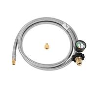 Tubo flessibile a spirale for bombola di propano con attacco maschio invertito NPT da 1/4 pollice, 6 piedi, for regolatore standard a due stadi