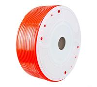 Tubo flessibile ad alta pressione in poliuretano, 4 x 2,5 mm, 160 m, per compressore d'aria, durezza 98A, da -10 °C a 60 °C, rosso