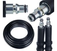 Rosfix Tubo Alta Pressione 15m Click Connect - Nylon Rinforzato, 200 Bar, 60°C | ricambio per idropulitrice AR Blue Clean, Michelin, Black+Decker, Makita, Stanley | Accessorio Lavaggio