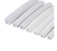 Tubo Flessibile Al Neon In Silicone Incorporato For Luci A Corda A LED - Canale Diffusore Bianco Impermeabile, Lunghezza 1/2/3/4/5/10m - Solo Tubo In Silicone(B-2020,10meters)