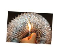 Tubo Flessibile Alluminio 1, 5m 100mm per Ventilazione Hvac | Argento, Rinforzo Doppio Strato, Resistente al Fuoco e Non Isolato, per Bagno e Impianti a Tenuta