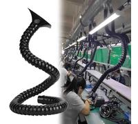 Tubo flessibile articolato DIA 2in/2.9in, braccio collettore flessibile for condotto di aspirazione dell'aria lungo 2.6/3.3/3.9/4.6/6.6/7.2/8.2ft con cappuccio,(Dia 7.5cm/2.9in,L 1.6m/5.2ft)