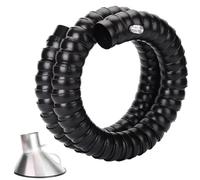 Tubo flessibile aspiratore Tubo flessibile di aspirazione fumi con valvola regolabile, braccio di aspirazione polveri per lavorazione del legno/area manutenzione, con cappa(4.5m/8.2ft,200mm/7.9in)