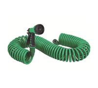 Tubo Flessibile Avvolto - Condotto Curvo Acqua, Kit Compatto | Tubi Irrigazione In Poliuretano Retrattile Con Adattatore Per Giardino Auto Esterno Attrezzatura Irrigazione