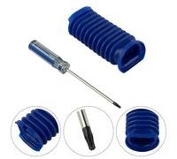Tubo flessibile blu for Dyson V8 V12, tubo flessibile di aspirazione con rullo in velluto morbido, ricambio for aspirapolvere, accessori for la pulizia della casa