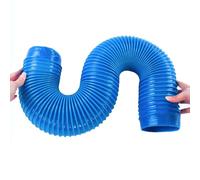 Tubo flessibile blu for la raccolta della polvere in PVC - lungo da 3 a 16 piedi, ideale for condotti, ventilazione e filtrazione della polvere(L16.4ft 60mm)