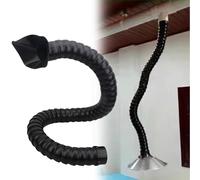 Tubo flessibile Braccio Collettore Flessibile Plastica Condotto Aspirazione 'aria, Tubo Industriale Lungo 0.8 1 1.5 2 M Cappuccio Laboratorio, Condotti Portatili(L 1.5M/4.9FT,D 200MM/7 7/8IN)