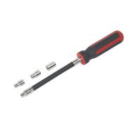 Tubo Flessibile Clip Dado Driver Set 4pc 5, 6 & 7mm - Sealey VS063 Nuovo