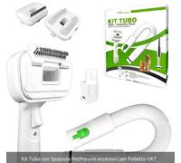 TUBO FLESSIBILE CON ACCESSORI PET PRO X FOLLETTO VK 7 BATTERIE ASPIRA I PELI