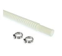 Tubo Flessibile Convoluto E85 - ID 6mm E ID 6mm / Lunghezza 250mm + Morsetti Pex