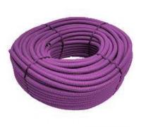 TUBO FLESSIBILE CORRUGATO 20 MM VIOLA IN MATASSA 100 MT - L'ELETTRICA REP20VI