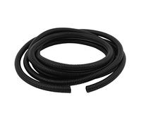 Tubo flessibile corrugato in PVC F-Lame ignifugo, diametro 11 mm, lunghezza 3,5 metri, nero