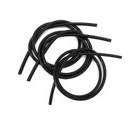 Tubo flessibile da 1 m, 29 misure, da 2 mm a 25 mm, in silicone per uso alimentare, colore nero, tubo in gomma per acqua e gas da giardino (1 m _OD 8 x ID 4 mm)