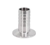 Tubo flessibile da 6 8 10 12 14 16 19 mm x 1,3 cm, 1 "1,5" tri morsetto SUS 304 in acciaio inox raccordo Homebrew (K25,4 mm (0,5 pollici TC) _ 6 mm Tubo Barba)