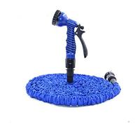 Tubo flessibile da giardino Tubo flessibile dell'acqua Tubo magico espandibile Pistola ad acqua Vaso in schiuma espandibile(Blauw,25FT-7.5M Extended)