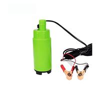 Tubo Flessibile DC 12V/24V 30L/min 19mm,Pompa elettrica sommersa in plastica for trasferimento diesel/olio/acqua/carburante,con interruttore,12 24 V Volt,Affidabile e durevole(12V Green)