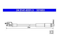 Tubo flessibile del freno ATE 24.5141-0331.3