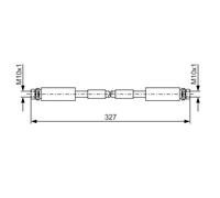 Tubo flessibile del freno BOSCH 1 987 476 856