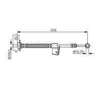 Tubo flessibile del freno BOSCH 1 987 481 169