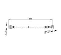 Tubo flessibile del freno BOSCH 1 987 481 499