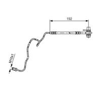 Tubo flessibile del freno BOSCH 1 987 481 536
