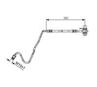 Tubo flessibile del freno BOSCH 1 987 481 537