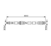 BOSCH 1 987 481 589 Tubo freno