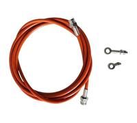 Tubo Flessibile del Freno della Motocicletta Tubo Flessibile dell'olio Idraulico della Frizione Acciaio Inossidabile Intrecciato 30 CM-500 CM 2X Raccordo 0 Gradi M10X1.Giunto Esagonale