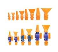 Tubo flessibile del refrigerante, Ugello in plastica da 10 pezzi da 1/4 3/8 1/2 rotondo/piatto for tubo flessibile in plastica for raffreddamento ad acqua e refrigerante(Flat No Switch,3 8 10pcs)