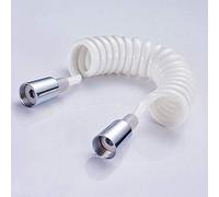 Tubo flessibile della doccia, Tappo in rame Doccia Schiuma Bidet Tubo Telescopico a Molla 1,5 m PVC Flessibile Retrattile Soffione WC Facile Sostituzione Fai da Te