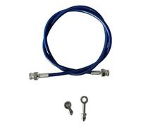 Tubo flessibile dell'olio del freno in acciaio inossidabile intrecciato per motocicletta Tubo flessibile dell'olio idraulico della frizione Tubo 2X Raccordo 0 gradi M10X1.Giunto esagonale 30 CM-500 CM