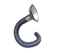 Tubo flessibile di aspirazione fumi girevole a 360°, braccio fumi articolato con cappa e valvola regolabile, collettore di condotto di aspirazione aria(20x100cm/7.87x39.37in)