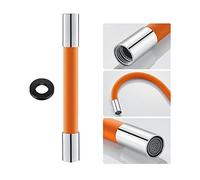 Tubo flessibile di estensione dello spruzzatore del rubinetto a 360 gradi con guarnizione a tenuta stagna gorgogliatore tubo in silicone alto per rubinetti di casa cucina bagno