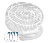 Tubo flessibile di raccolta della polvere in PVC, 2" 2,4" 3,1" in trasparente resistente alle forature for(2m(78.7in),50mm/2in)