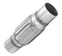 Tubo flessibile di scarico a doppia treccia in acciaio inox 57x250mm per auto fuoristrada