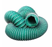 Tubo flessibile di sfiato, 180 mm x 4 m, per officina e garage, regolabile da 75 a 1000 mm, include 2 morsetti, kit di tubi per aspirazione della polvere ideale per una ventilazione efficace