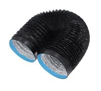 Tubo flessibile di sfiato dell'asciugatrice, condotto dell'aria flessibile isolato, condotto di scarico in foglio di alluminio PVC ispessito 7 pollici per cucine, serre, sistemi