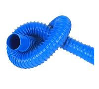 Tubo flessibile di sfiato in gomma PVC blu, aspirapolvere for officina a umido/secco, tubo flessibile for condotto dell'aria for ventola di scarico della cucina (L 3,28 piedi)(16cm)