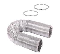 Tubo flessibile di ventilazione for asciugatrice in alluminio con morsetti in acciaio inossidabile, diverse dimensioni, diametro 80-300 mm, lunghezza 2-5 m(3.0m,250mm)