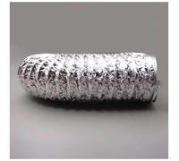 Tubo flessibile di ventilazione in alluminio con confezione da 2 morsetti, diametro 80-300 mm, lunghezza 2-5 m, for asciugatrice, cappa aspirante, bagno, cucina, condizionatore d'aria(3.0m,80mm)
