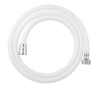 Schläfer 801290 | Flessibile Doccia Vasca, Tubo Doccia Flessibile e Antitorsione, Lunghezza 1,2 metri, Connessioni in Ottone, Misure 1/2"x 1/2", Materiale in PVC Retinato Bianco