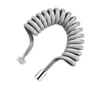 tubo flessibile doccia, Tubo flessibile doccia a spirale retrattile G1/2 for bidet e WC, grigio, 2-5 m(118.11in)