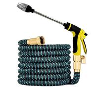 Tubo flessibile espandibile magico Tubo flessibile for lavaggio auto ad alta pressione Asta lunga regolabile Acqua(3/4''_50FT)