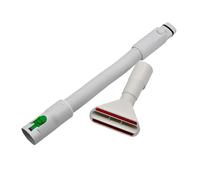 Tubo flessibile flessibile compatibile con aspirapolvere Vorwerk Folletto VK 7 VK7, adatto come SB7, SB 7 e aspirapolvere a batteria VB100 VB 100 + soffietto bianco incluso adattatore