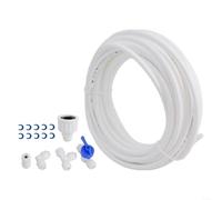 Tubo flessibile for acqua da 1/4 di pollice con raccordo rapido for di filtrazione a osmosi inversa, installazione di filtri for giardino domestico (10 m di lunghezza)(10M short suit)
